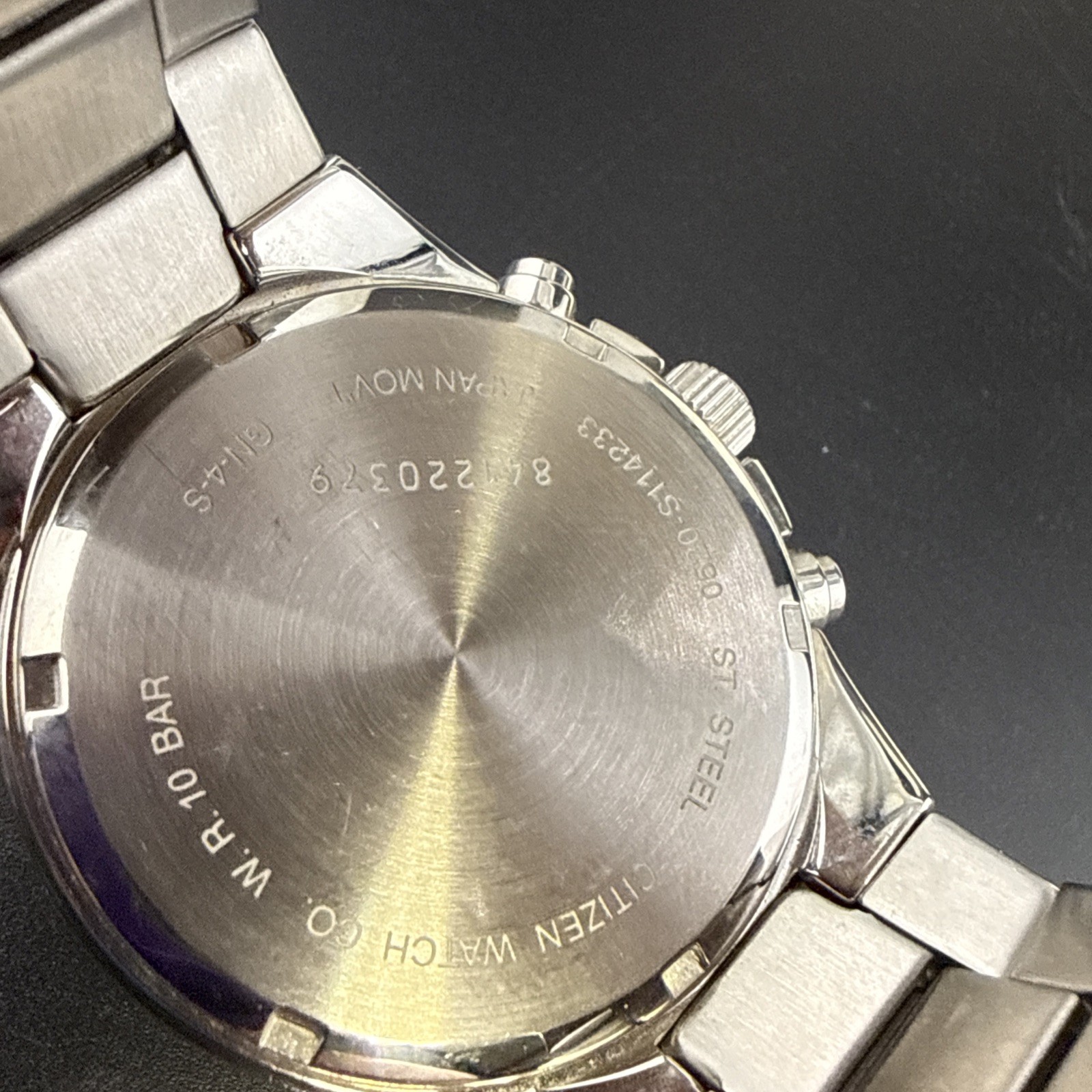 Men’s Citizen Gents AN8170-59E Stainless Steel 43mm Chronograph Watch 100M H2O