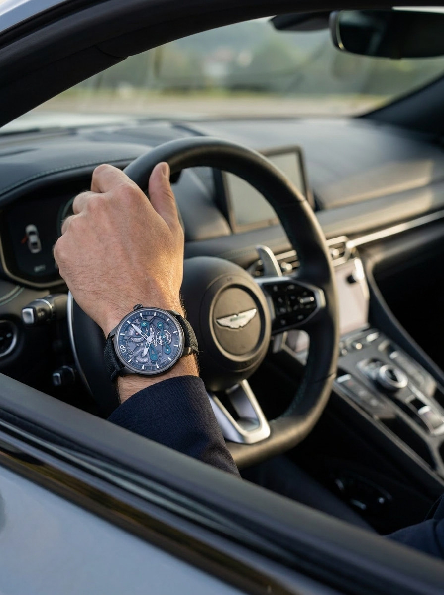 Girard Perregaux Neo Bridges Aston Martin Limited Edition 45mm Skeleton