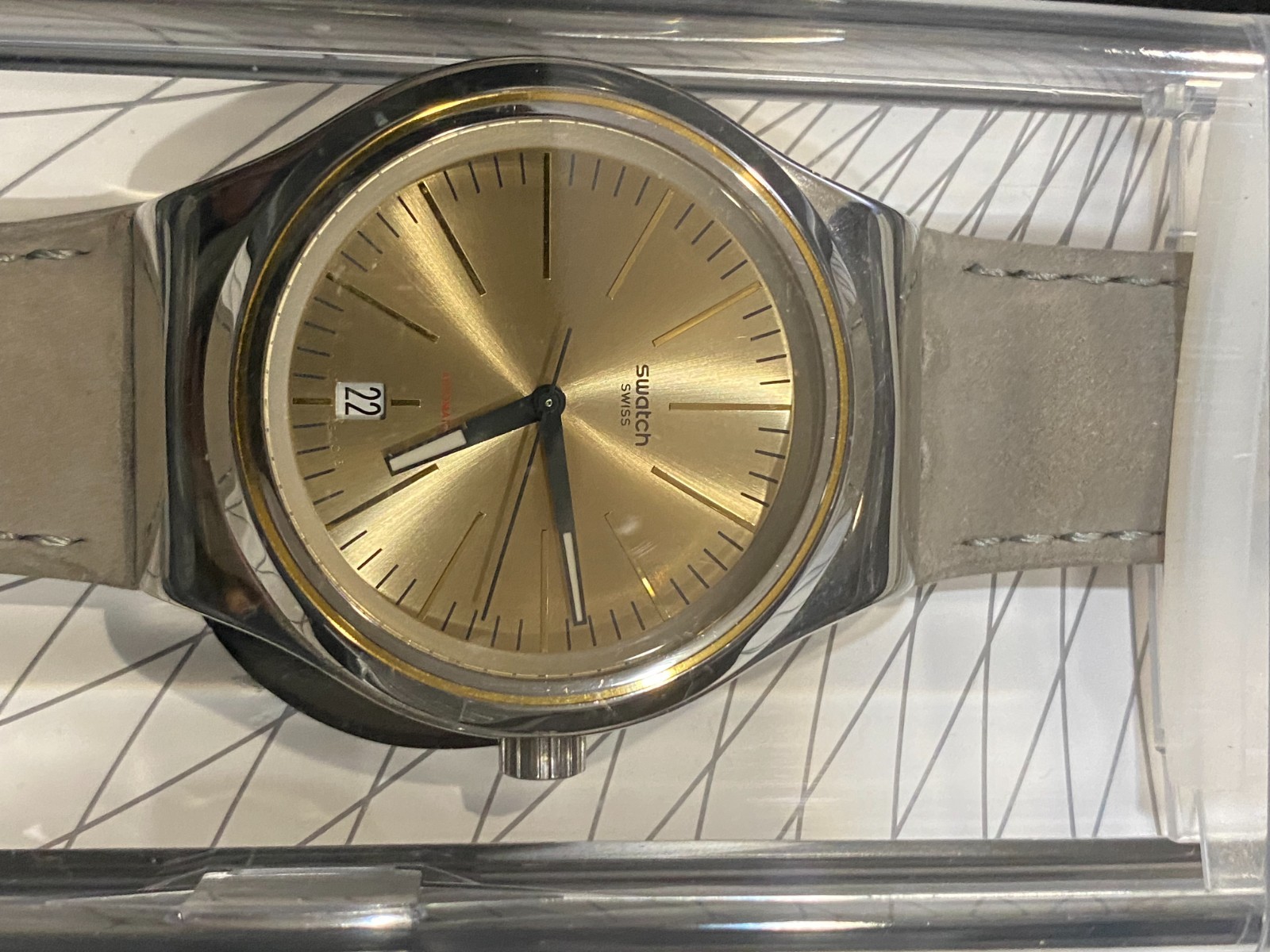 IRONY AUTOMATIC SISTEM51 SWATCH ” SISTEM SAND ” EXCELLENT BOX – NEW – RARE