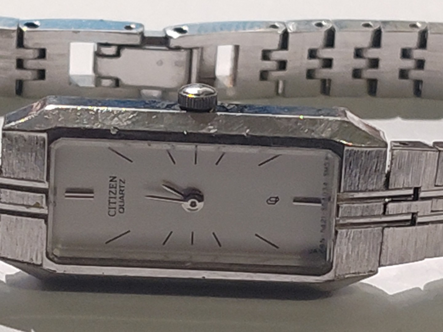 Citizen Womens Watch 13mm White Dial Silver Tone 5421-S22393 New Battery 7″