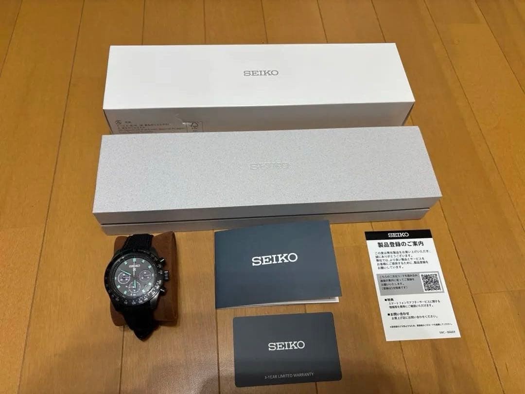 SEIKO Prospex Speed Timer SBDL105 Chronograph Solar Men’s Watch C#146856 FS