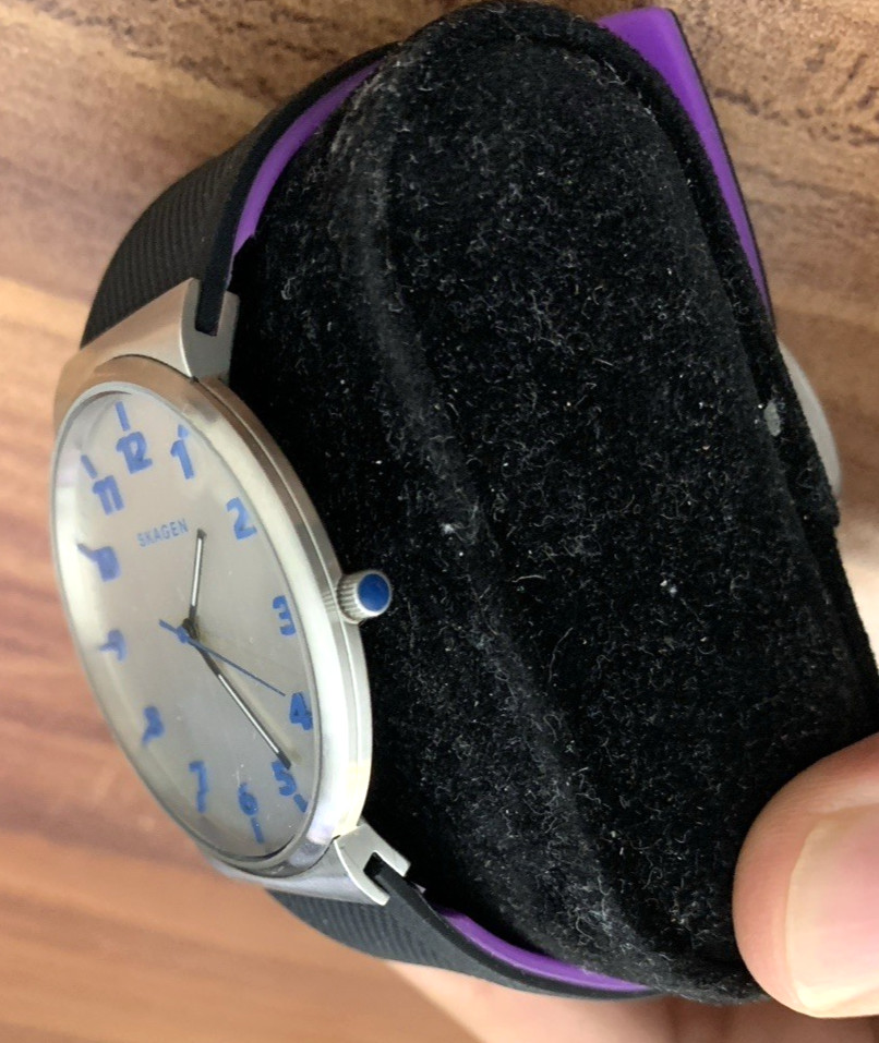 Skagen Denmark Men’s Watch SKW6162 Quartz Gray Dial Black Barton Strap 41mm