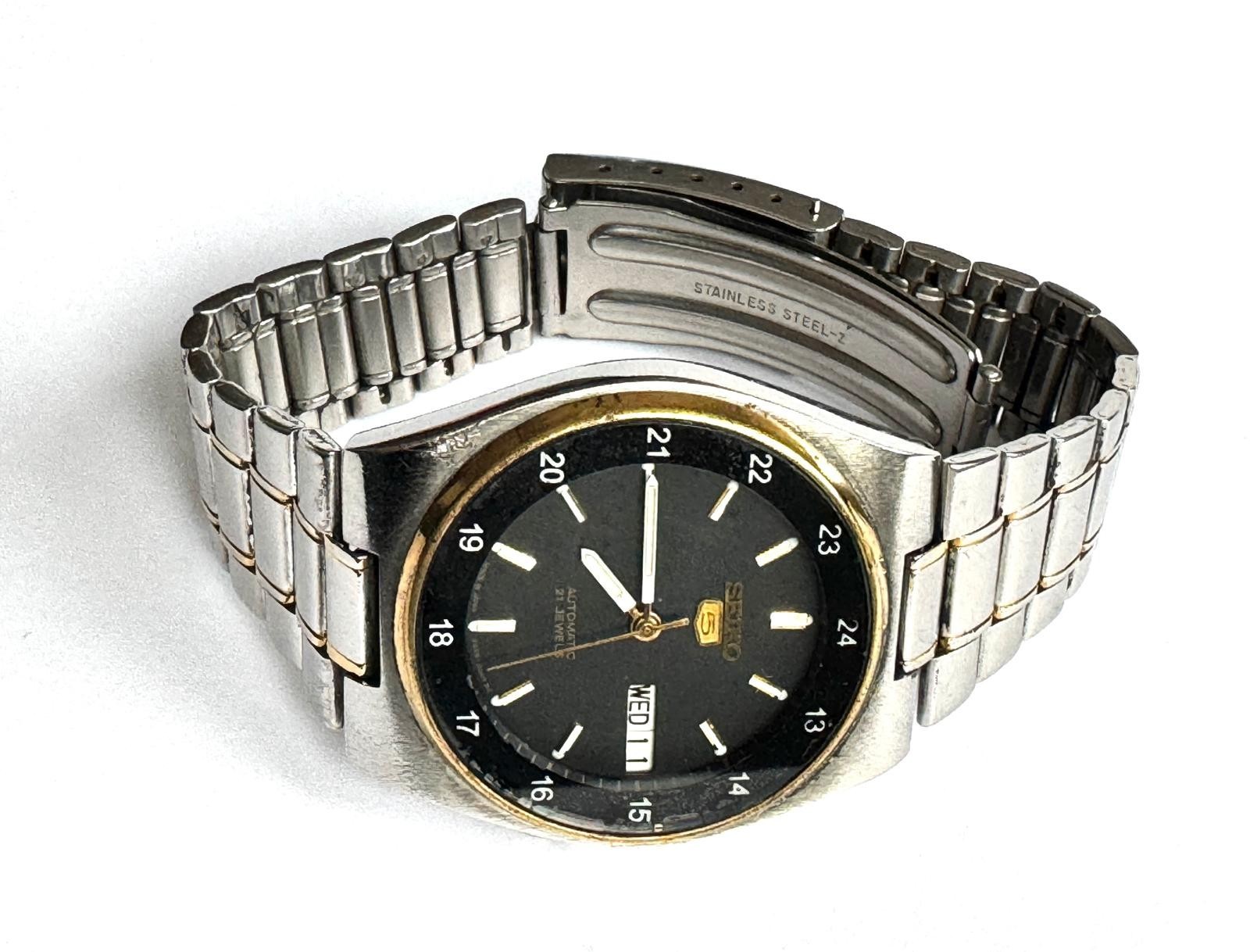 Seiko 5 Automatic Vintage Men’s Watch 21J 7S26 Movement Day/Date