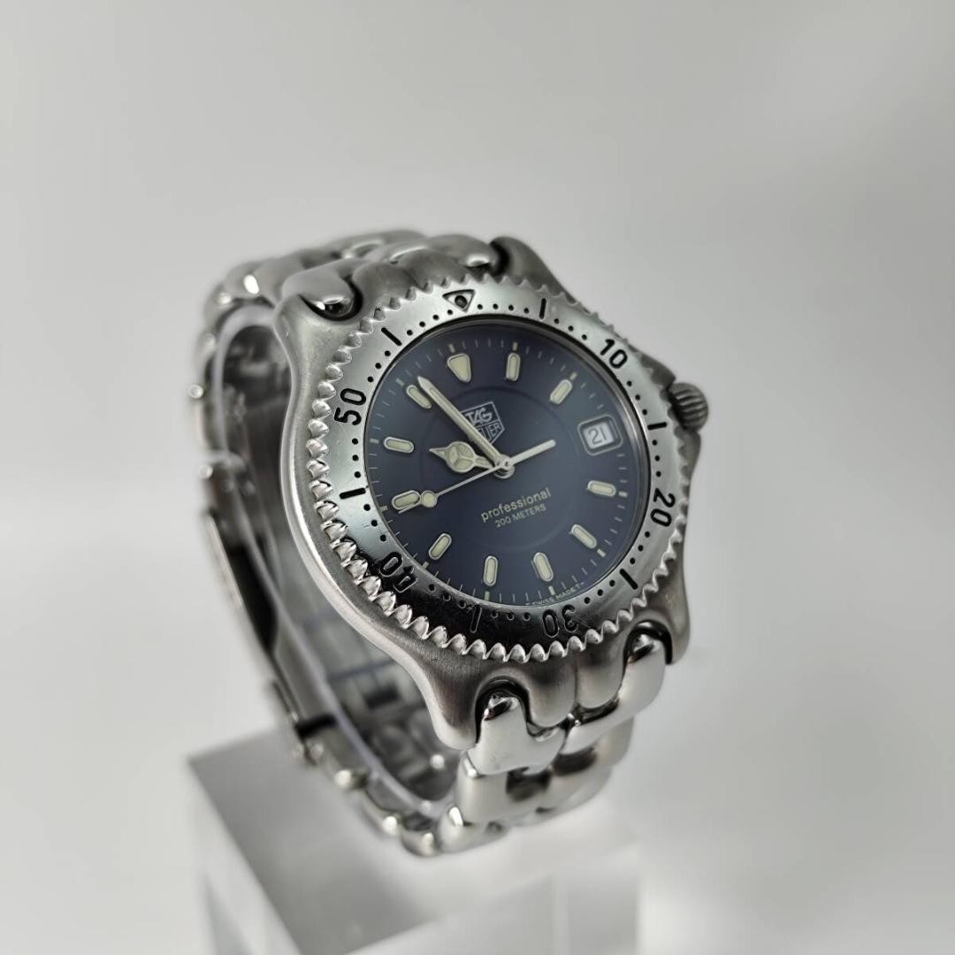 Tag Heuer S/el Professional WG1117-K0 Wristwatch 37mm Blue Dial Stainless Steel
