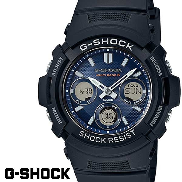 Casio G-Shock AWG-M100SB-2A Solar Radio Men’s Watch Black Blue New