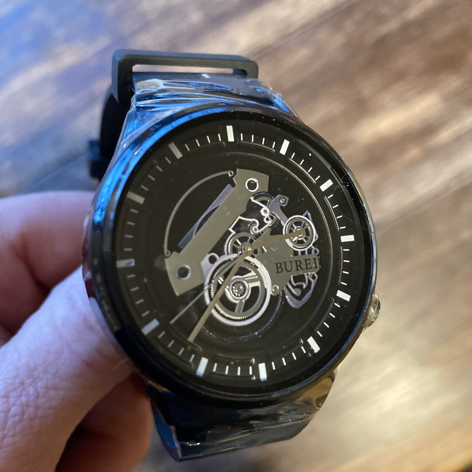 Burei Men’s Geometric Watch New Item No Packaging Needs Battery BS0129-HHLHH
