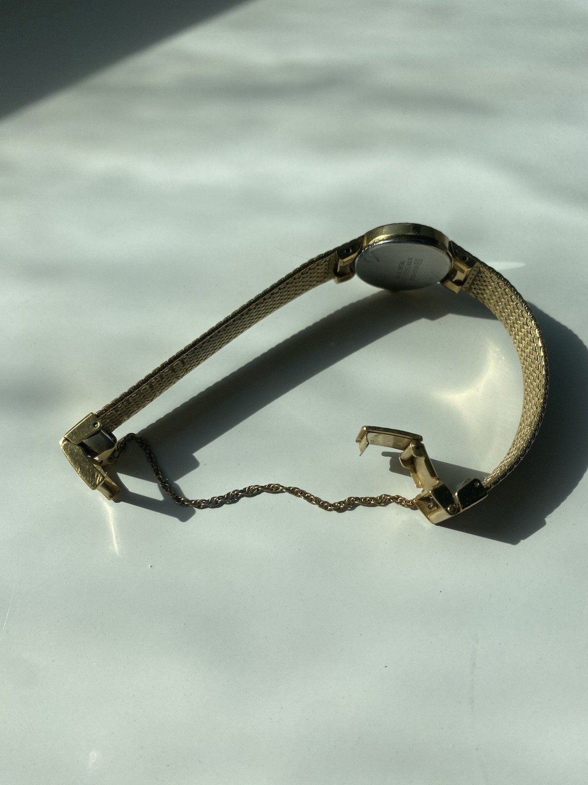 Seiko Round Women’s Quartz Watch Gold Tone/ Working/ New Battery