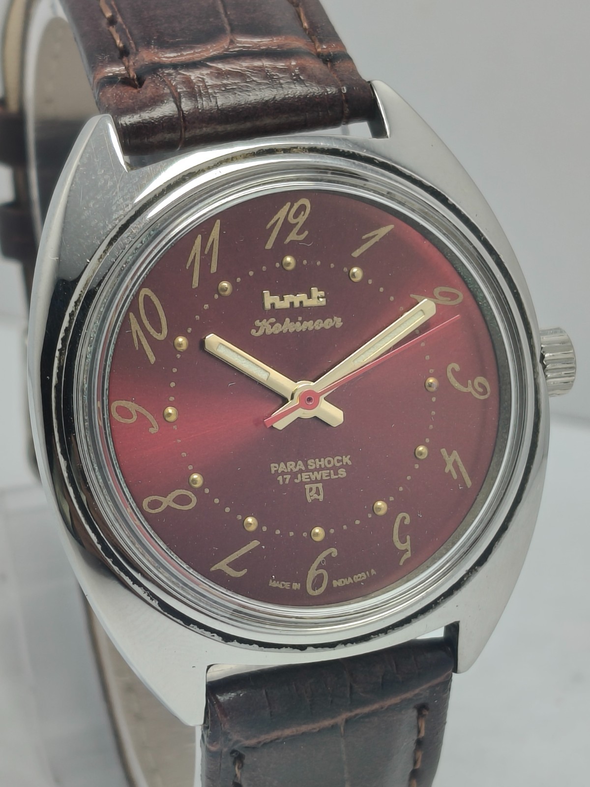 HMT Kohinoor 17J Hand Winding Wrist Watch For Men’s In Working Condition