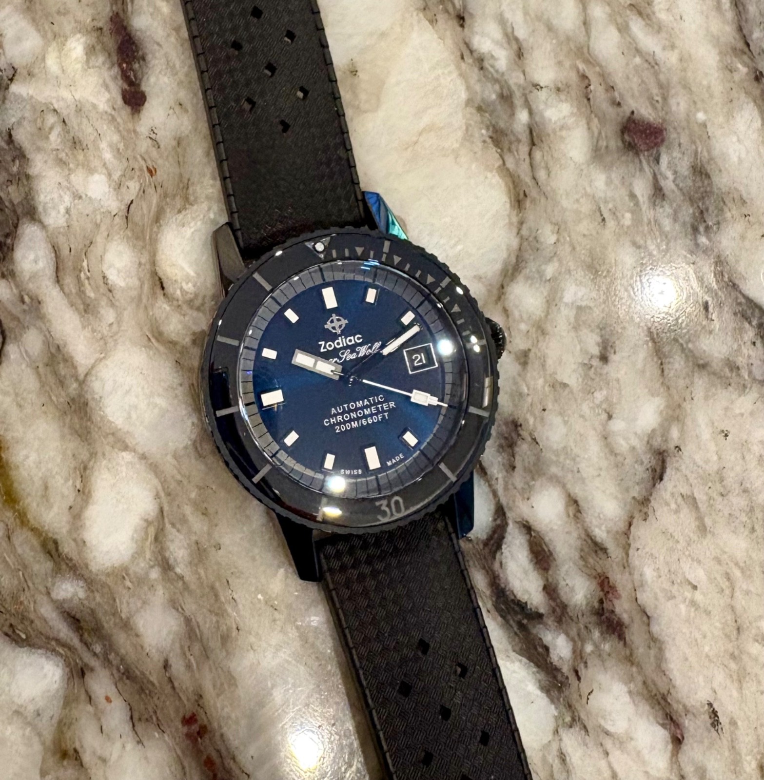 Zodiac Super Sea Wolf – Black Ceramic COSC Limited Edition (ZO9595)