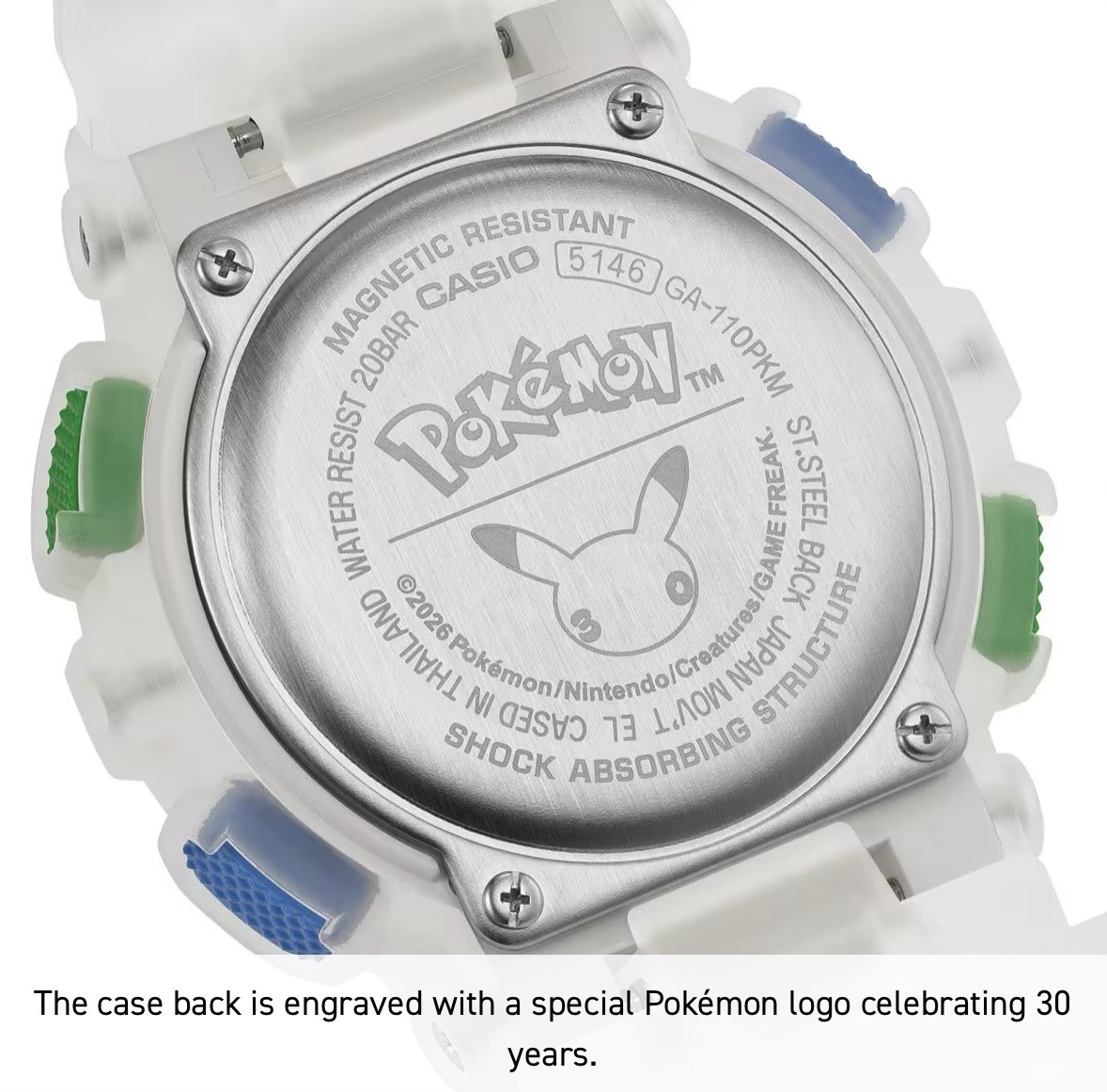 CASIO G-SHOCK x Pokemon GA-110PKM-7A Limited 30th Anniversary PRESALE 7/15!