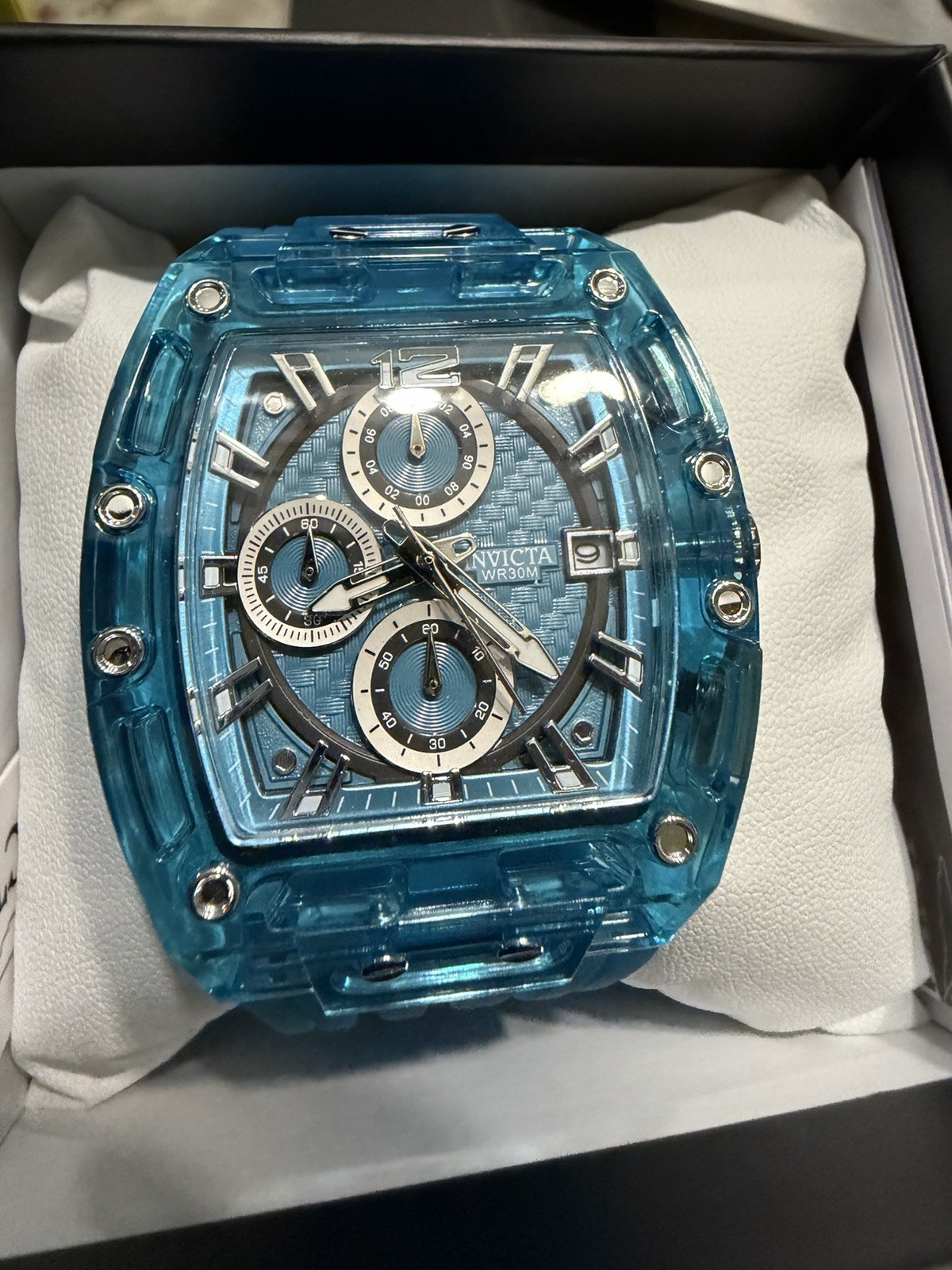 Invicta S1 Rally Men’s Chronograph Quartz Date Watch Blue Dial 30m Box