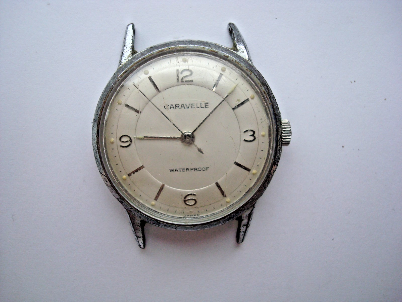 Vintage Caravelle M0 Mens Unisex Watch Manual Wind Up Waterproof Japan for Parts