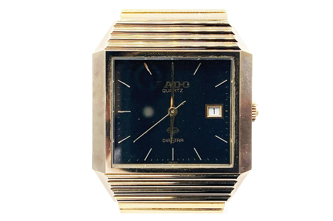 Rado DiaStar 105.9501.3 Quartz Watch GP Gold Tone Japan