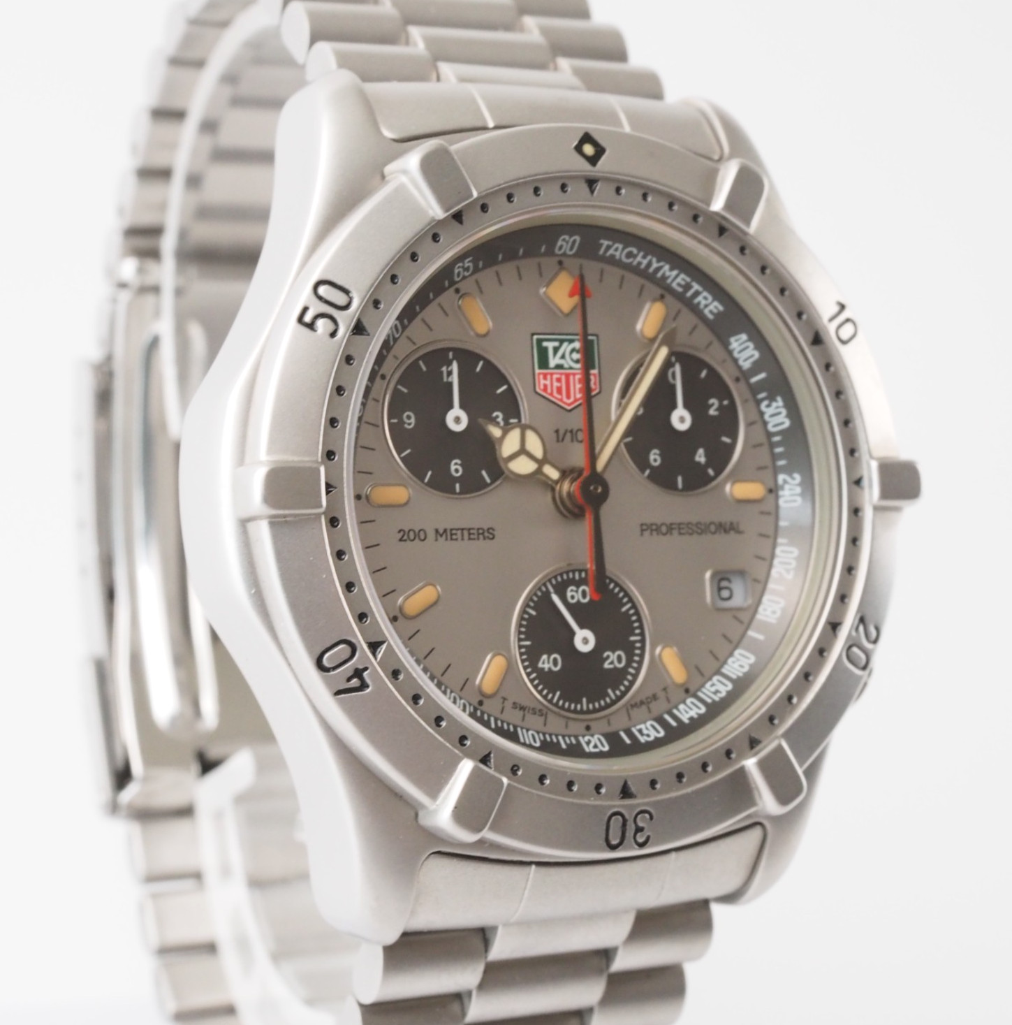 TAG Heuer 2000 CE1111 Quartz Chronograph Gray Dial Professional 200m Men’s Box