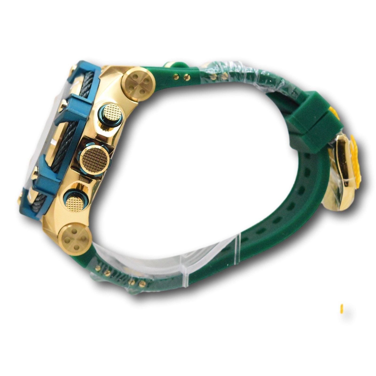 Invicta Bolt Cable Surge Men’s 52mm Emerald Green Gold Chronograph Watch 43758