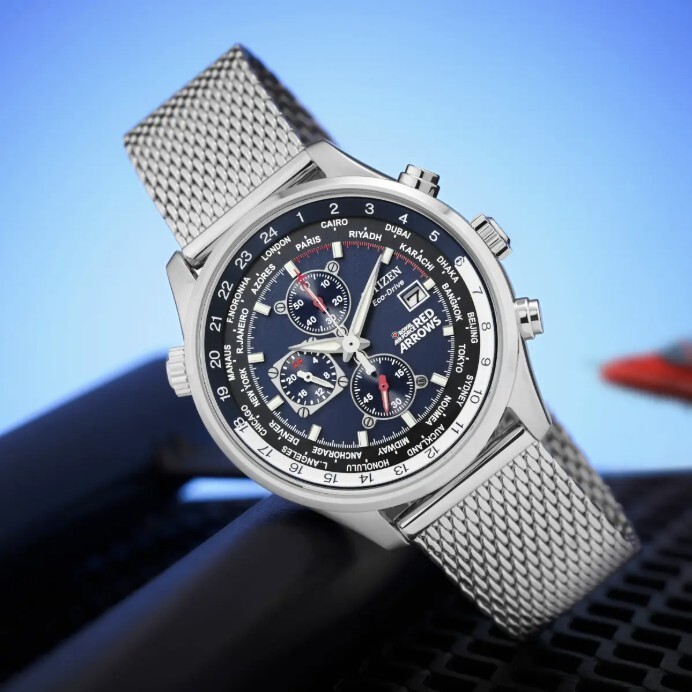 Citizen Eco-Drive Red Arrows Chronograph Blue Dial Men’s Watch – CA0081-78L
