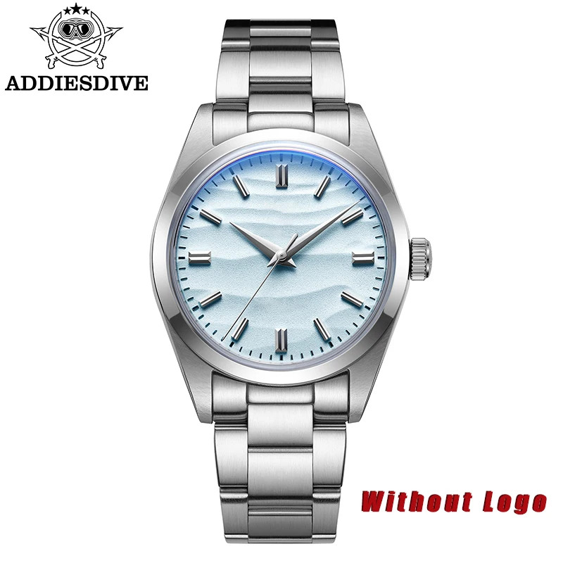 Men’s 36mm Quartz Watch Sand Dial 100m Waterproof Stainless Steel AR Glass