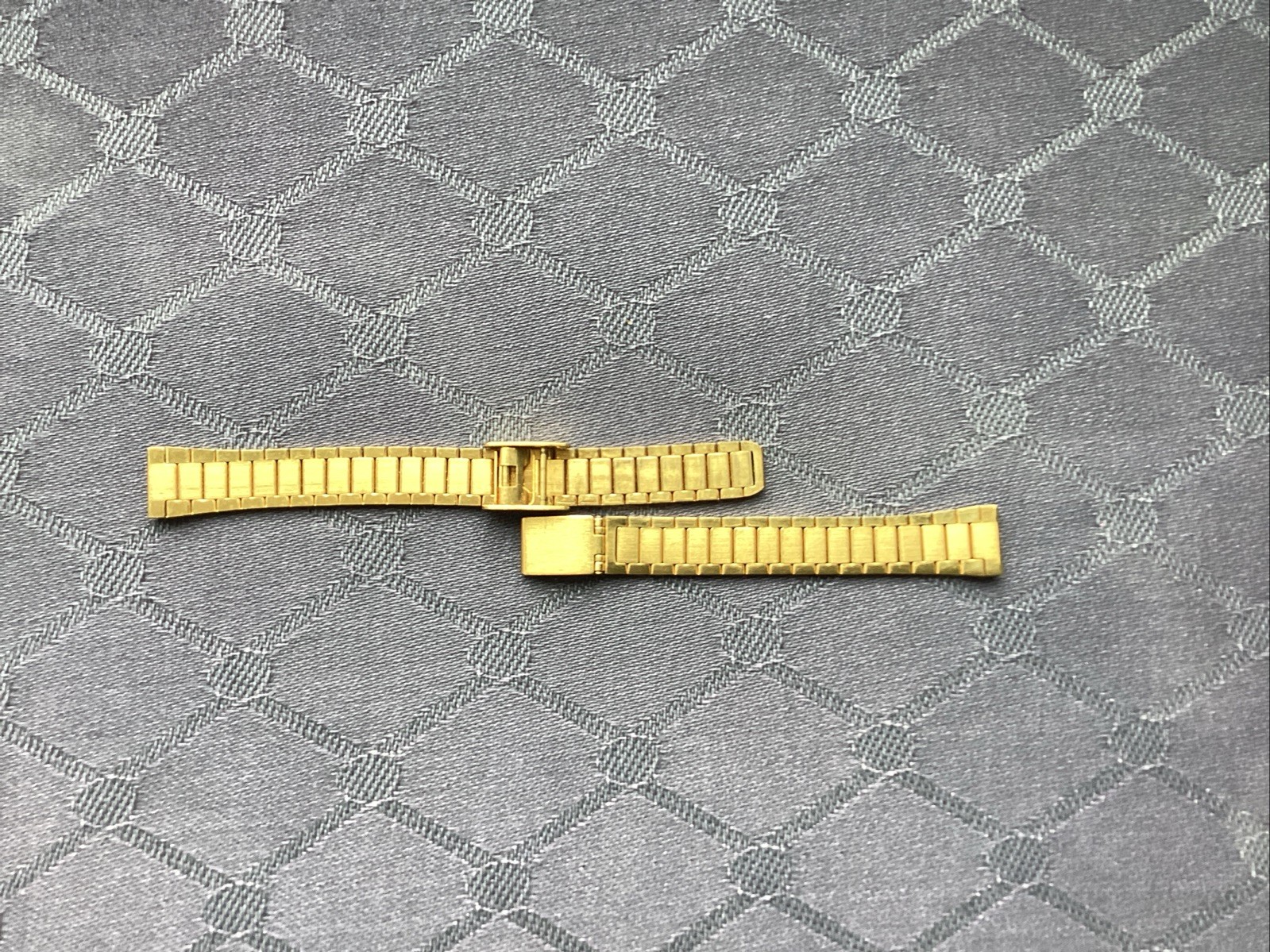 Bulova Branded Ladies Gold Electroplated Watch Strap 10mm Lugs Adjustable