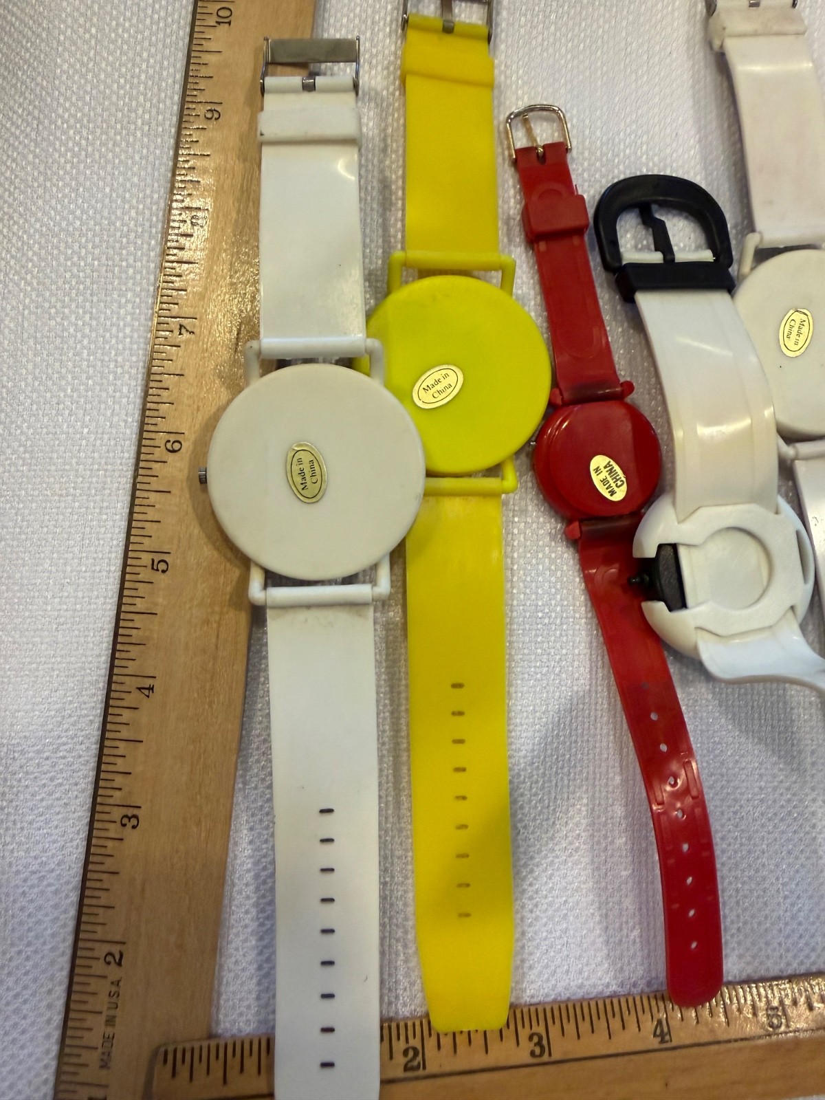 Vtg Lot 7 Watch Retro Novelty Digital Quartz Glitter Road Sign Speed Limit China
