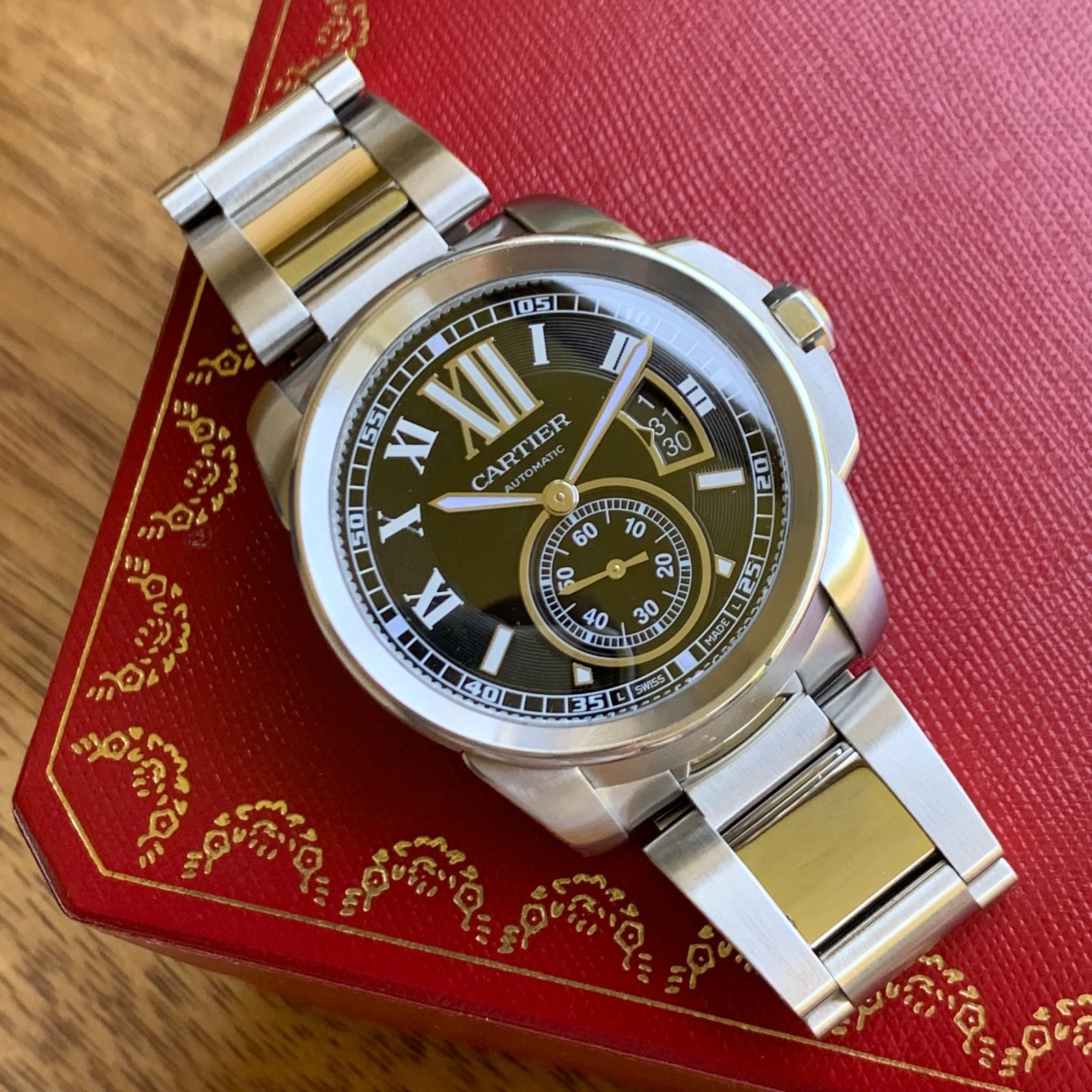 Cartier Calibre de Cartier Ref. W7100016 42mm Automatic Date Wristwatch w/ Box