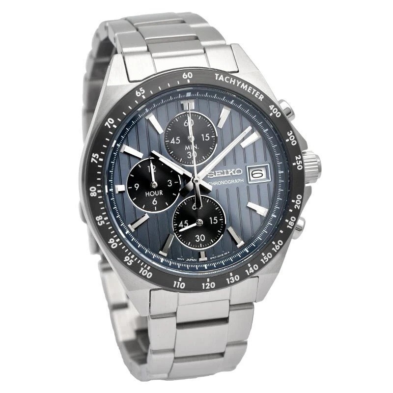 SEIKO SELECTION SBTR041 Stainless Steel Chronograph Quartz Watch 41mm