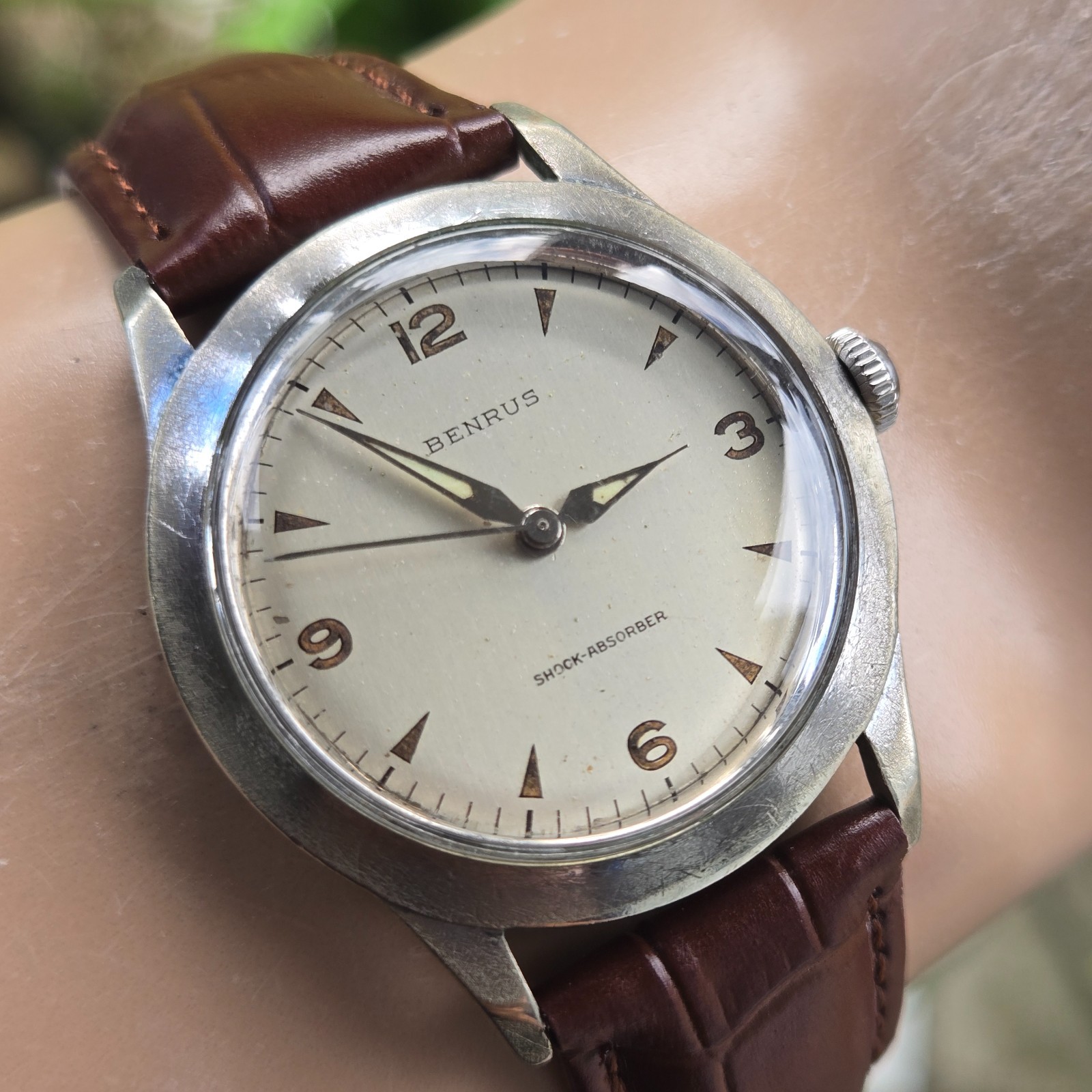 Vintage BENRUS men’s manual wind watch ETA 2370 17Jewels swiss 1960s