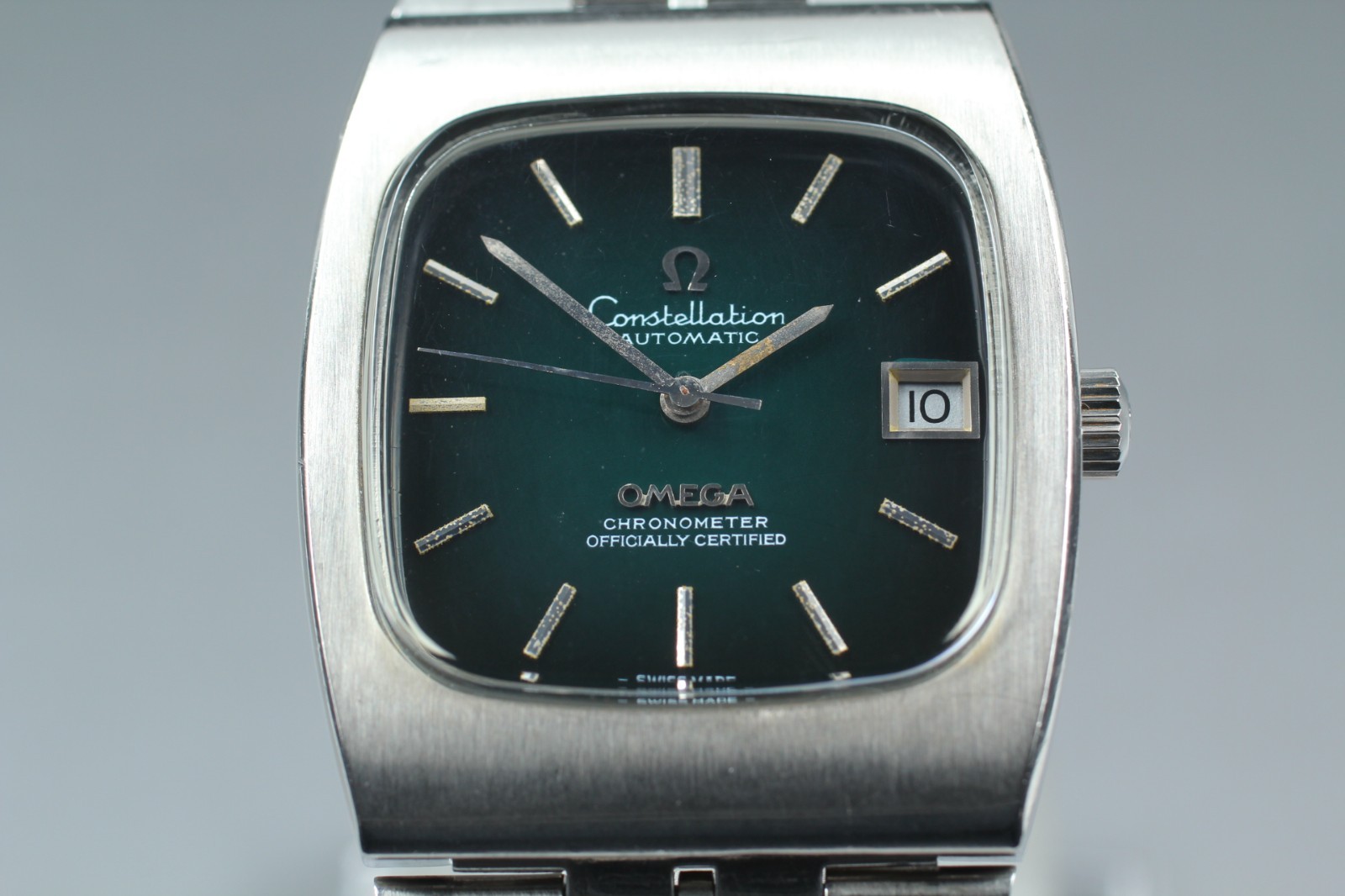 Vintage OMEGA Constellasion TV Auto 168.0059 Chronometer Cal.1011 Black Dial Men