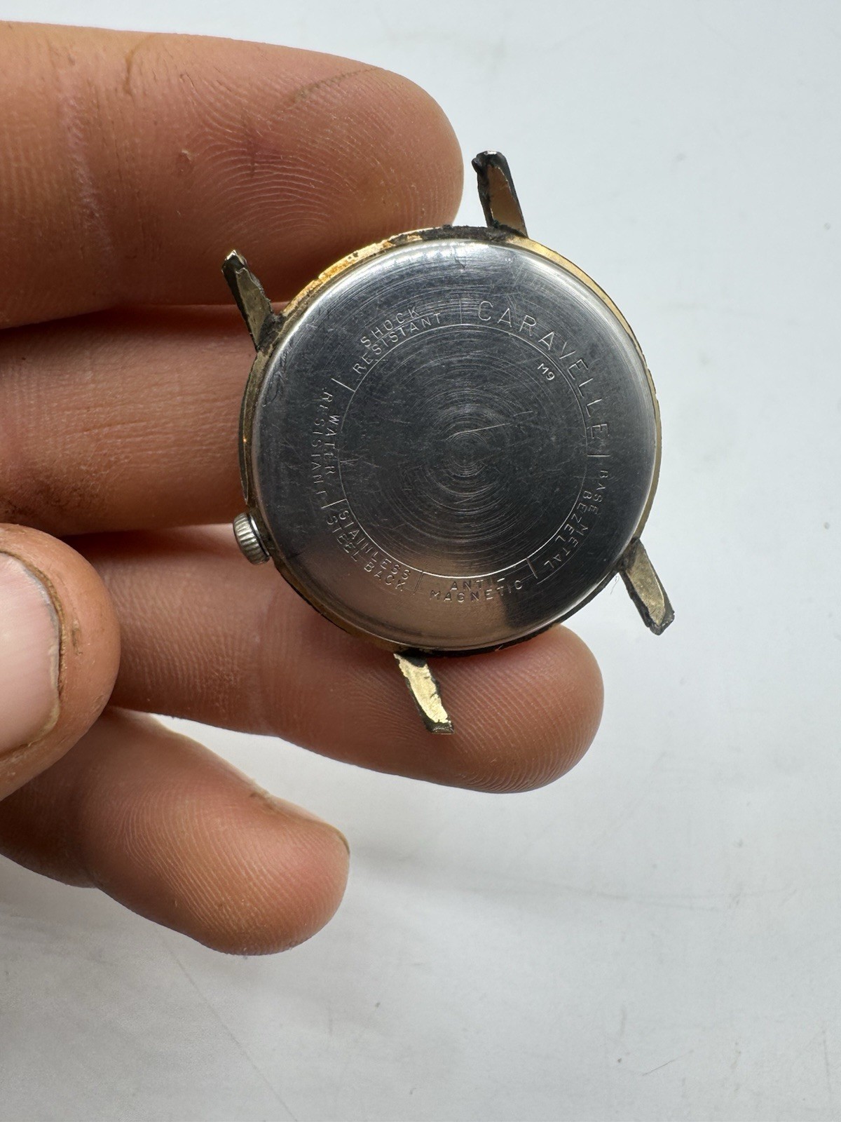 Vintage Men’s CARAVELLE Mechanical Water Resistant Japan No Wristband