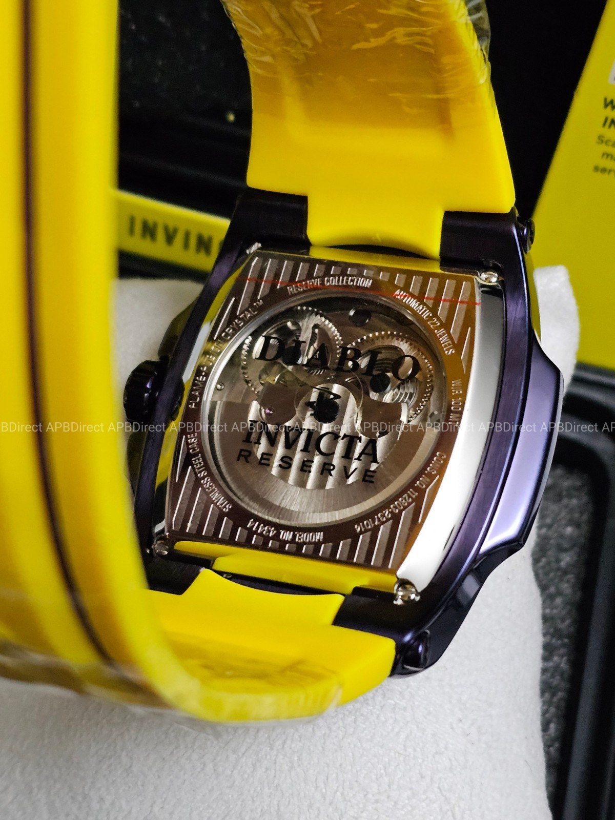 Invicta S1 Rally – DIABLO – Dual Time Automatic Dark Purple Reserve Mens Watch