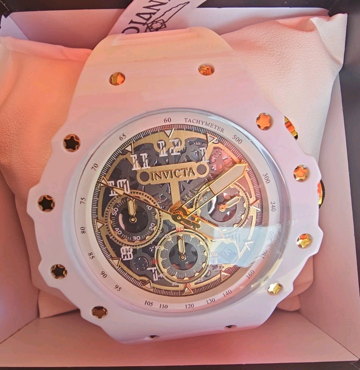 Invicta Racing Vaulthan Men’s Watch – 44mm, White (69649)