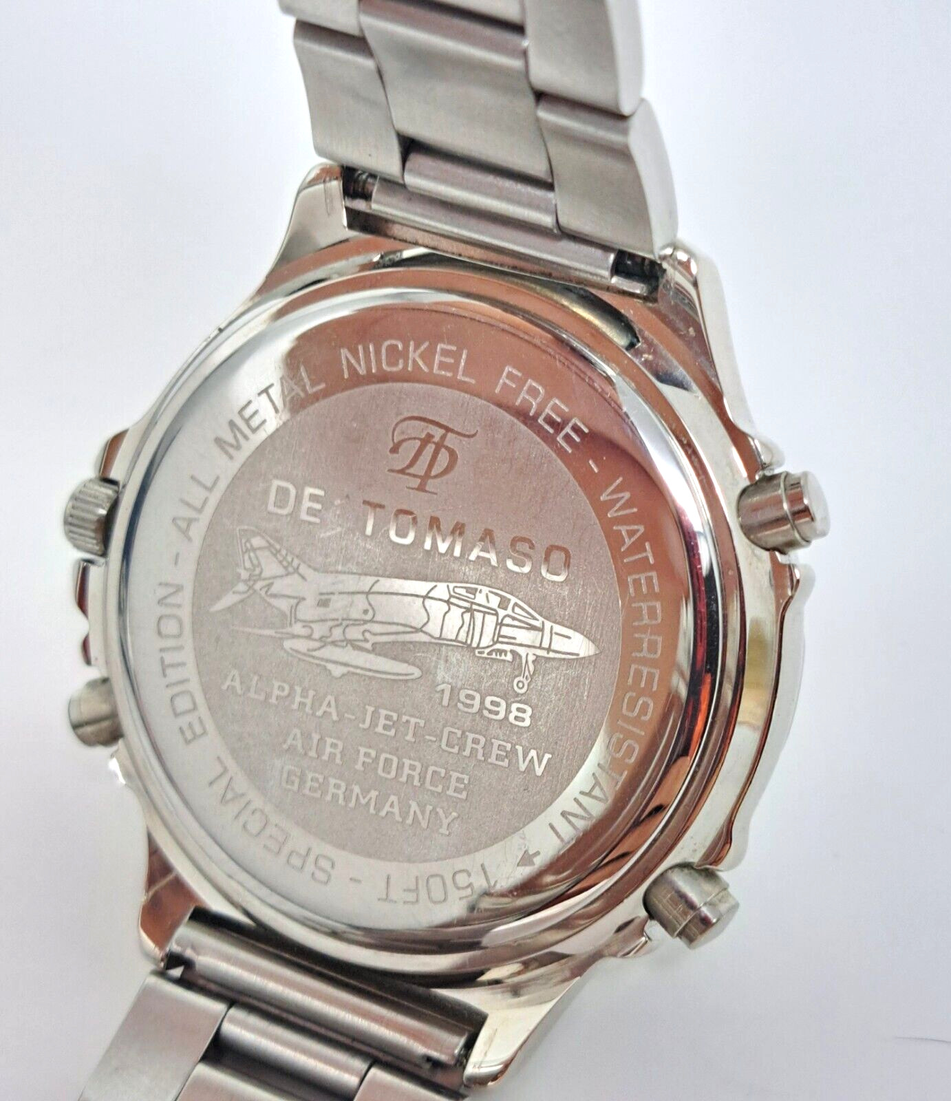 DE ‘TOMASO F4 ALPHA JET CREW Watch Chronograph Pilot Aviation Special Edition