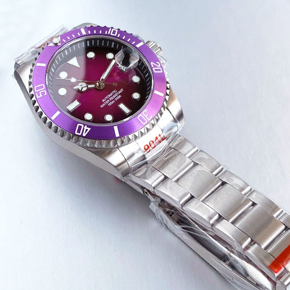 Fashion 20BAR Tandorio Red Gradient Dial NH35 40mm Men Watch Sapphire Cyclops
