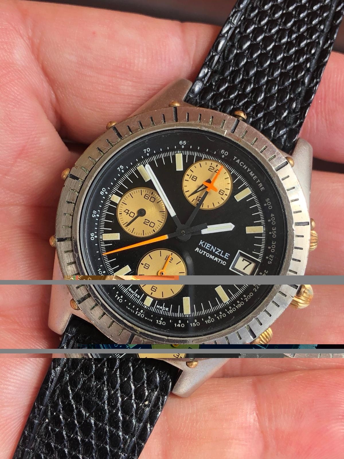 Kienzle Lemania 5100 By Rare Automatic Chronograph Good Working