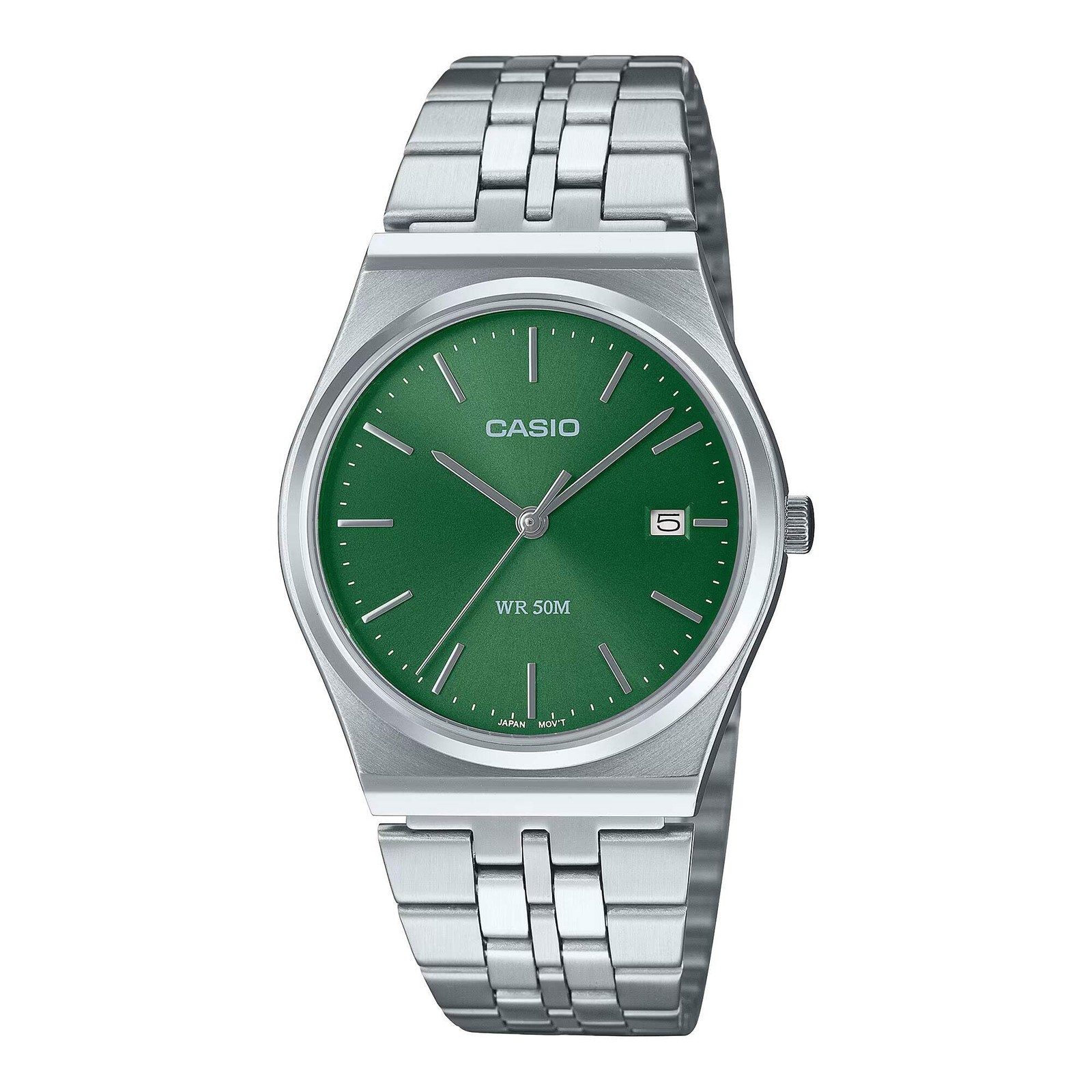 CASIO MTP-B145D-3A GREEN 35MM QUARTZ ANALOG WATCH