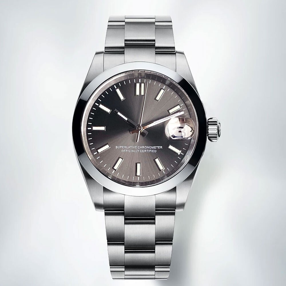 Tandorio 36mm 39mm Smooth Bezel Sapphire Glass 20ATM NH35A Watches For Mens