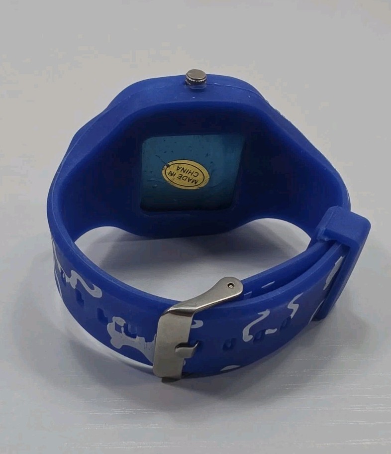 Flex Autism Awareness Watch Blue Silicone Band New Battery