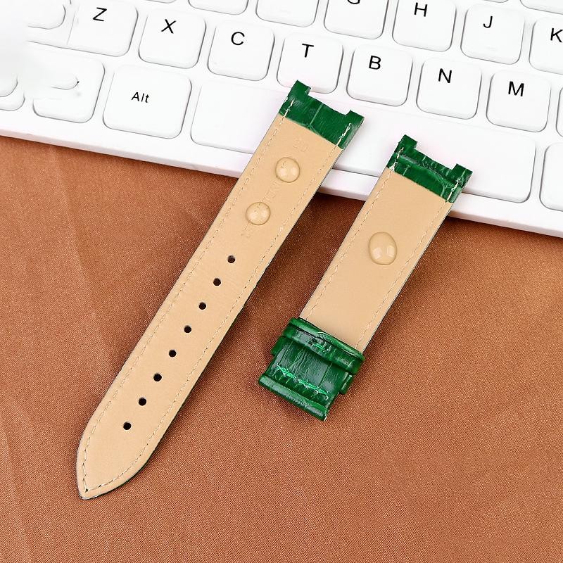 Fashion Notched Cowhide Watch Strap for Michael Kors Watch Mk6985 6986 Mk2425 /