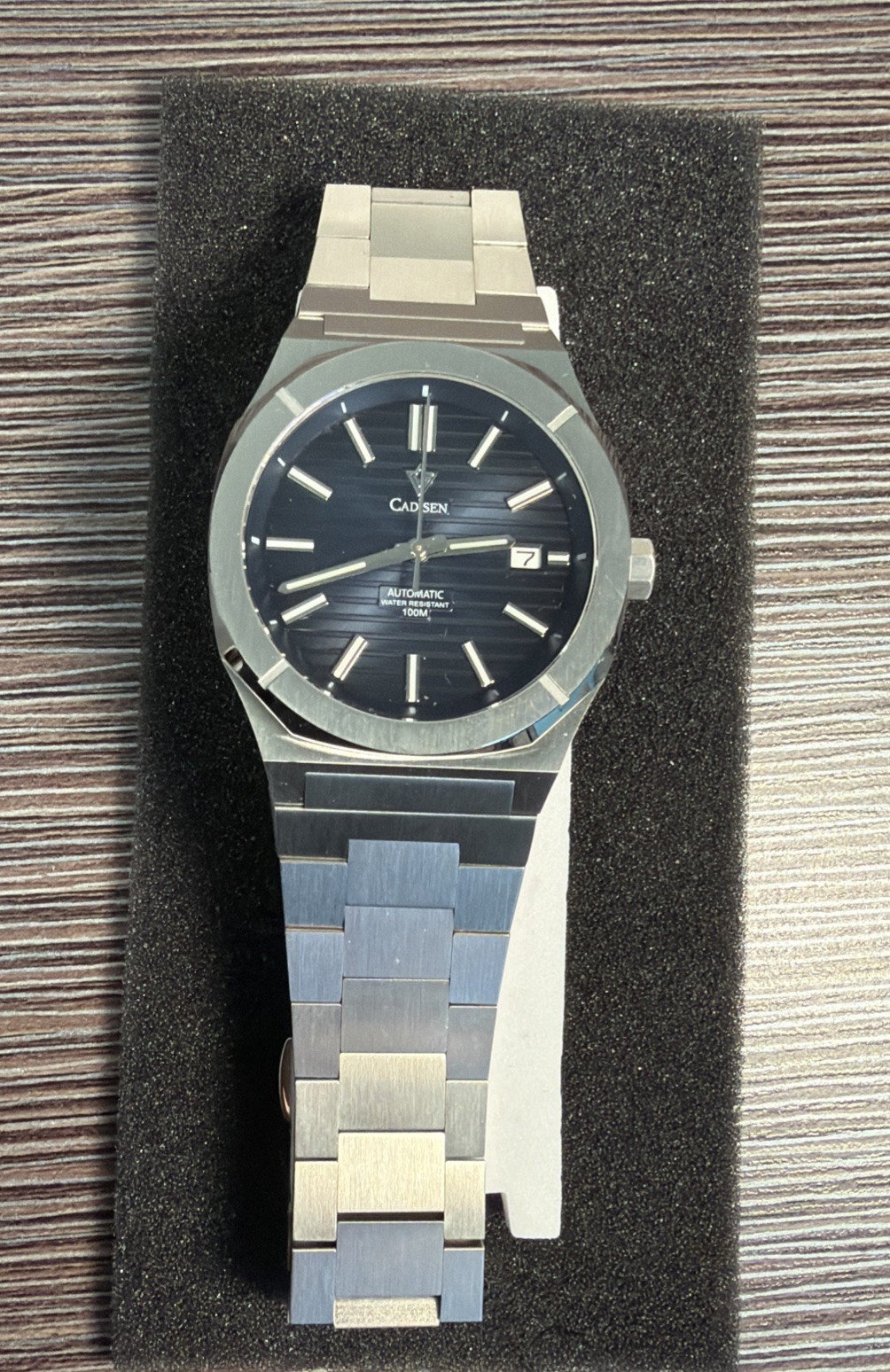 Brand NEW CADISEN Men’s Watch MIYOTA Automatic Blue Mechanical 10Bar Waterproof