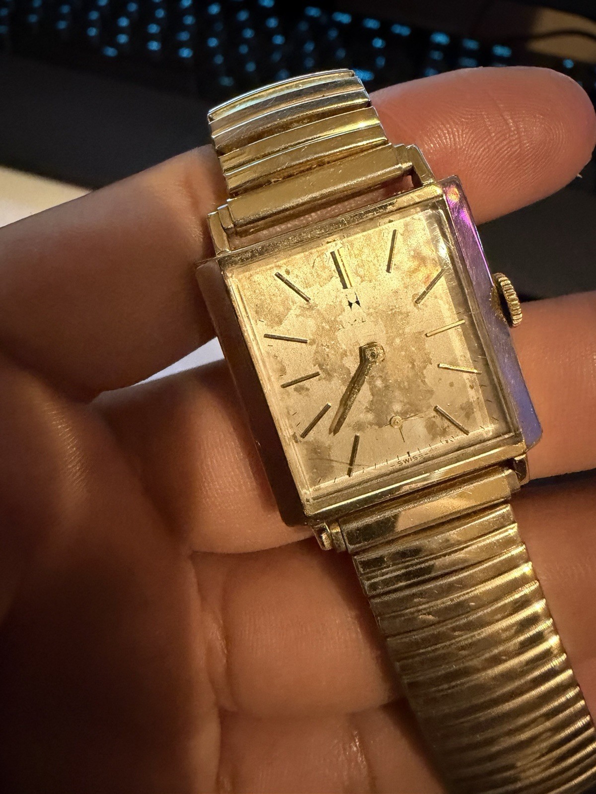 Hamilton Vintage Men’s Wristwatch Gold Filled, Manual Wind, USA