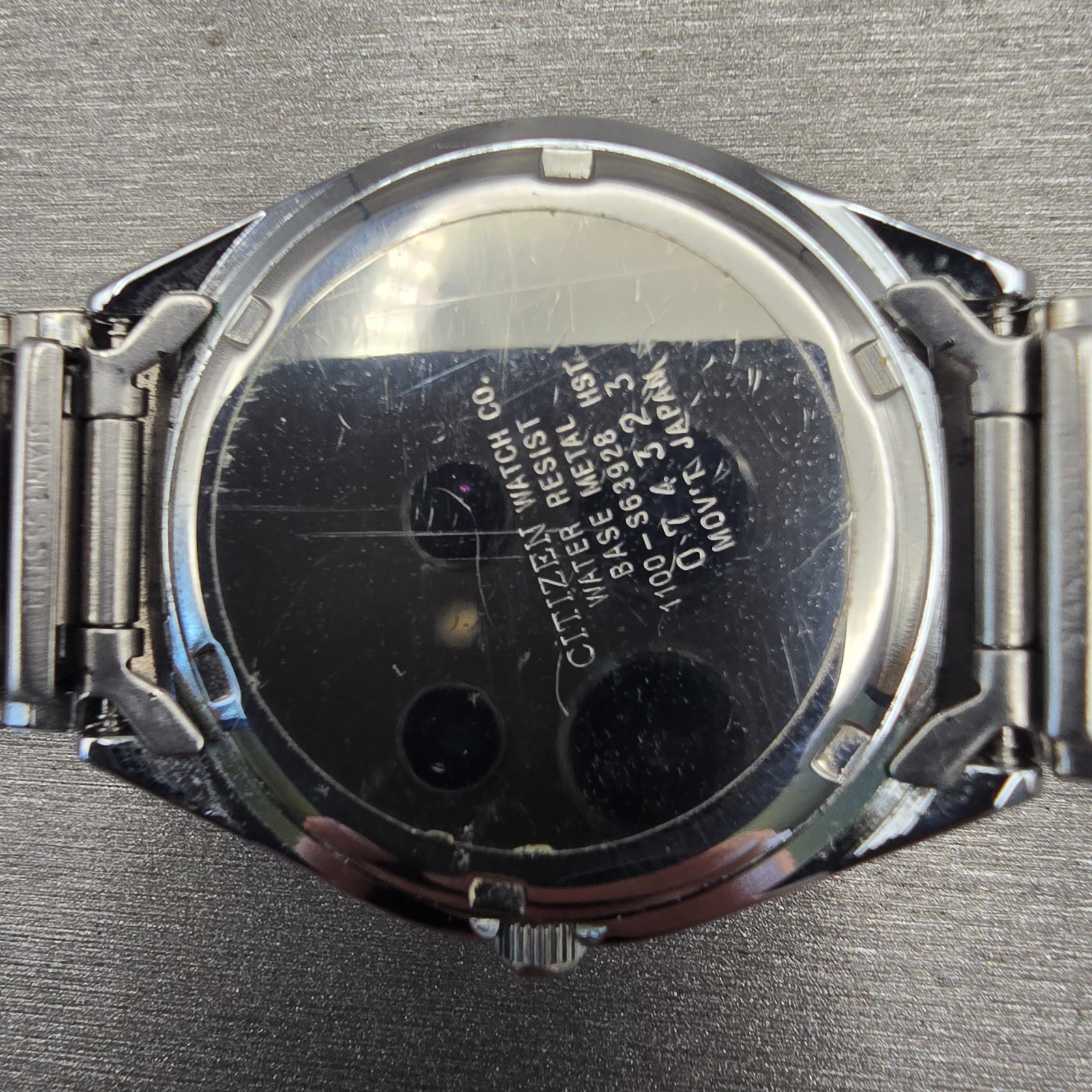 Citizen CQ Watch Men 36mm Silver Dial Silver Tone Daydate 1100-S63928 New Batt