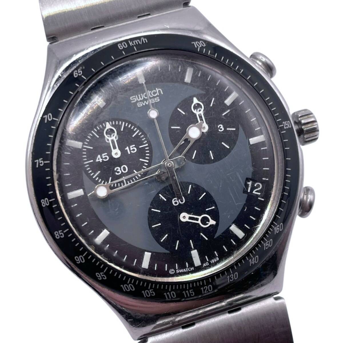 Swatch IRONY Chrono Windfall YCS410 Quartz Chronograph Men’s Watch Working