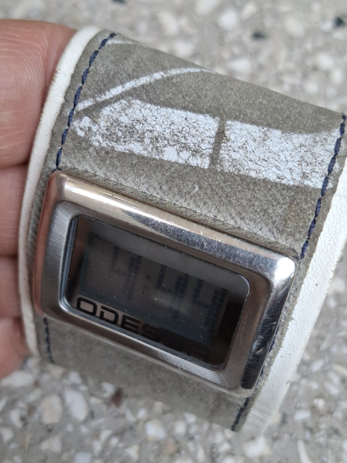 Odessa Digital Leather Cuff ladies watch