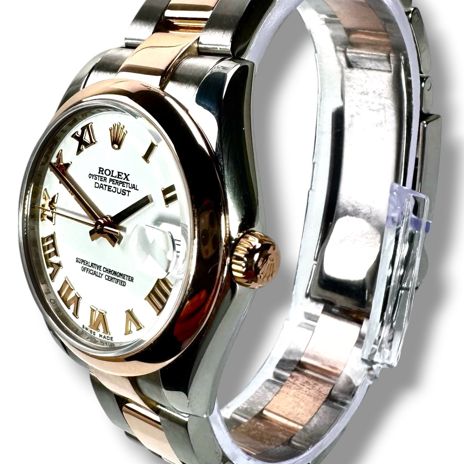 31 MM Rolex Datejust 178241 18 KT Rose Gold & Steel