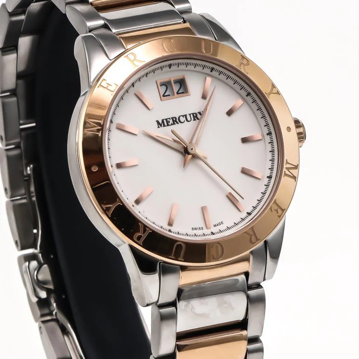 Mercury – Swiss Watch – ME340-SR-1 Swiss Quartz 36 mm ME340 50m (5 ATM, 169 ft)