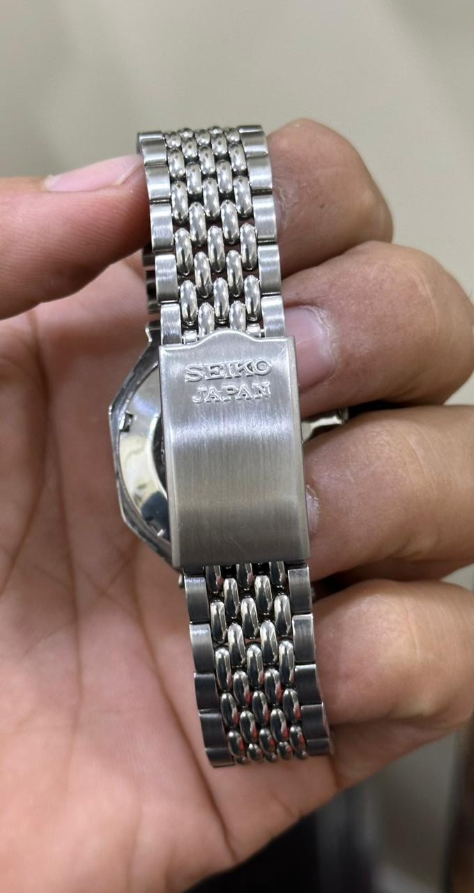 Rare Seiko 5 Moon Phase Automatic 23 Jewels Repainted Dial Japan Made For mens