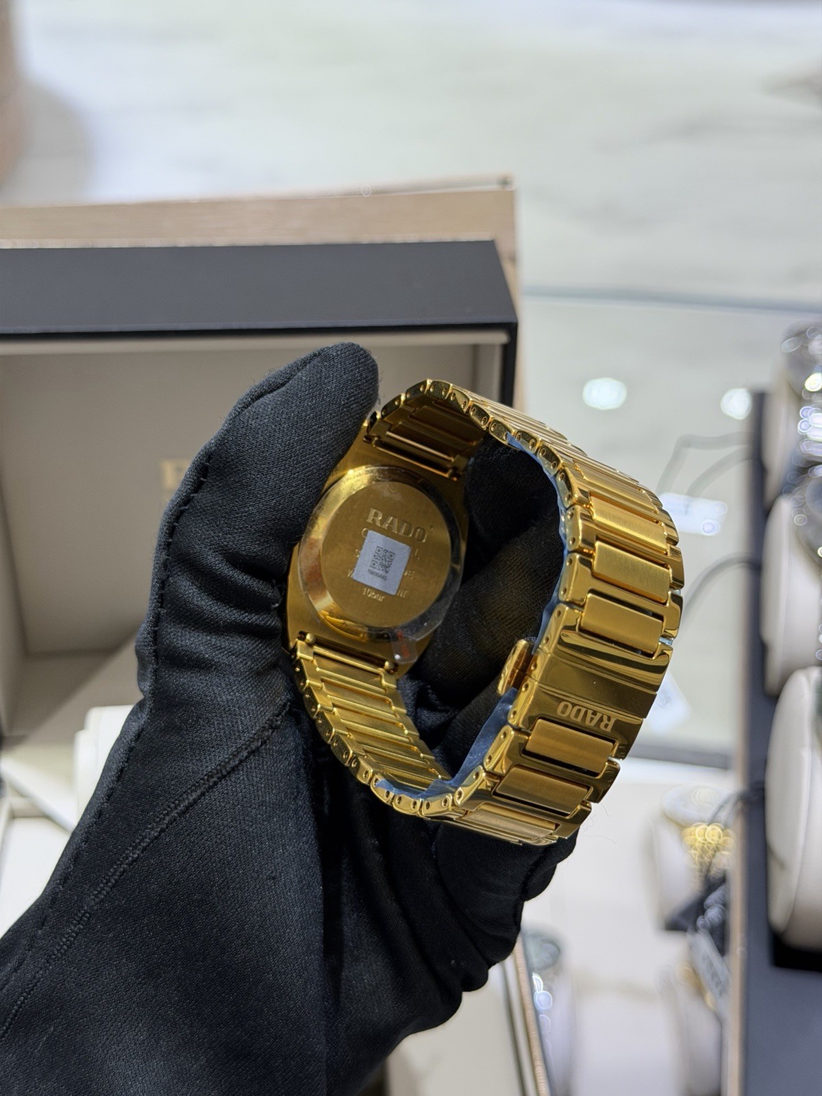 New Rado Original Automatic DiaStar Yellow Gold Tone Men’s Watch R12161253