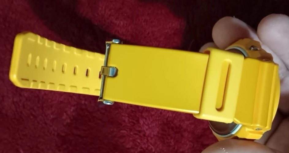 Casio G-SHOCK Yellow Resin Digital Quartz Shock Resistant Alarm 50mm Watch