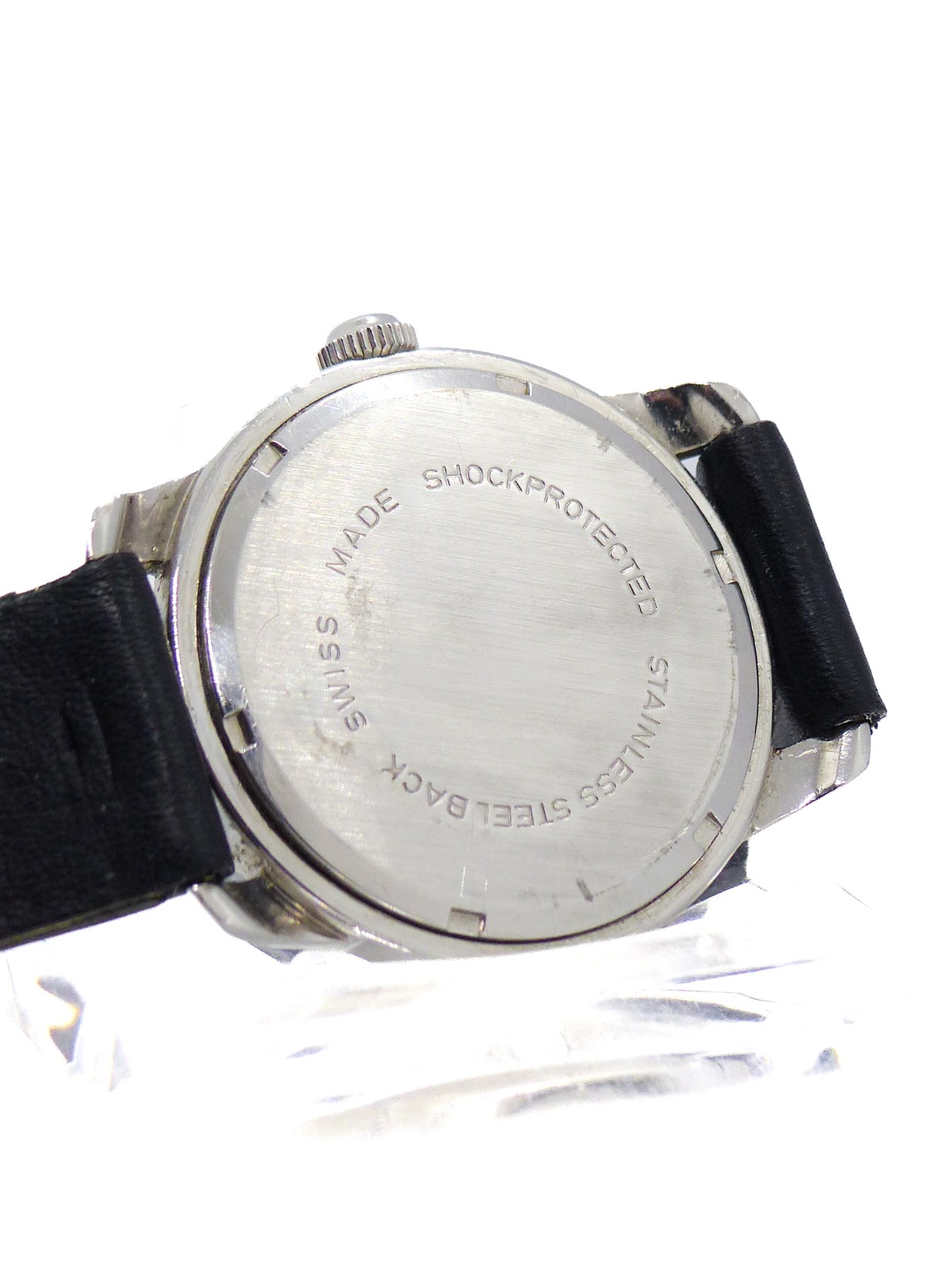 Wakmann Military and pilot wristwatch 24 hour dial Lemania 3060 60’s