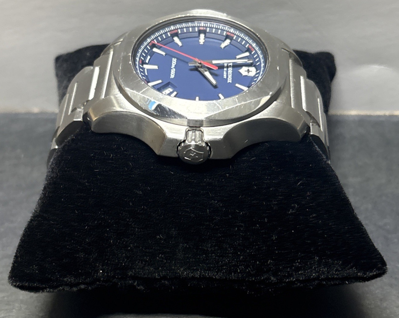 Victorinox 43mm Swiss Army I.N.O.X. Blue Dial Men’s Watch 200m/660ft 241724