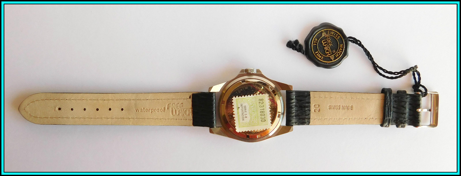 NEW OLD STOCK – Free Watch QUARTZ Swiss Made WaterResist 10 ATM – SCREW CROWN